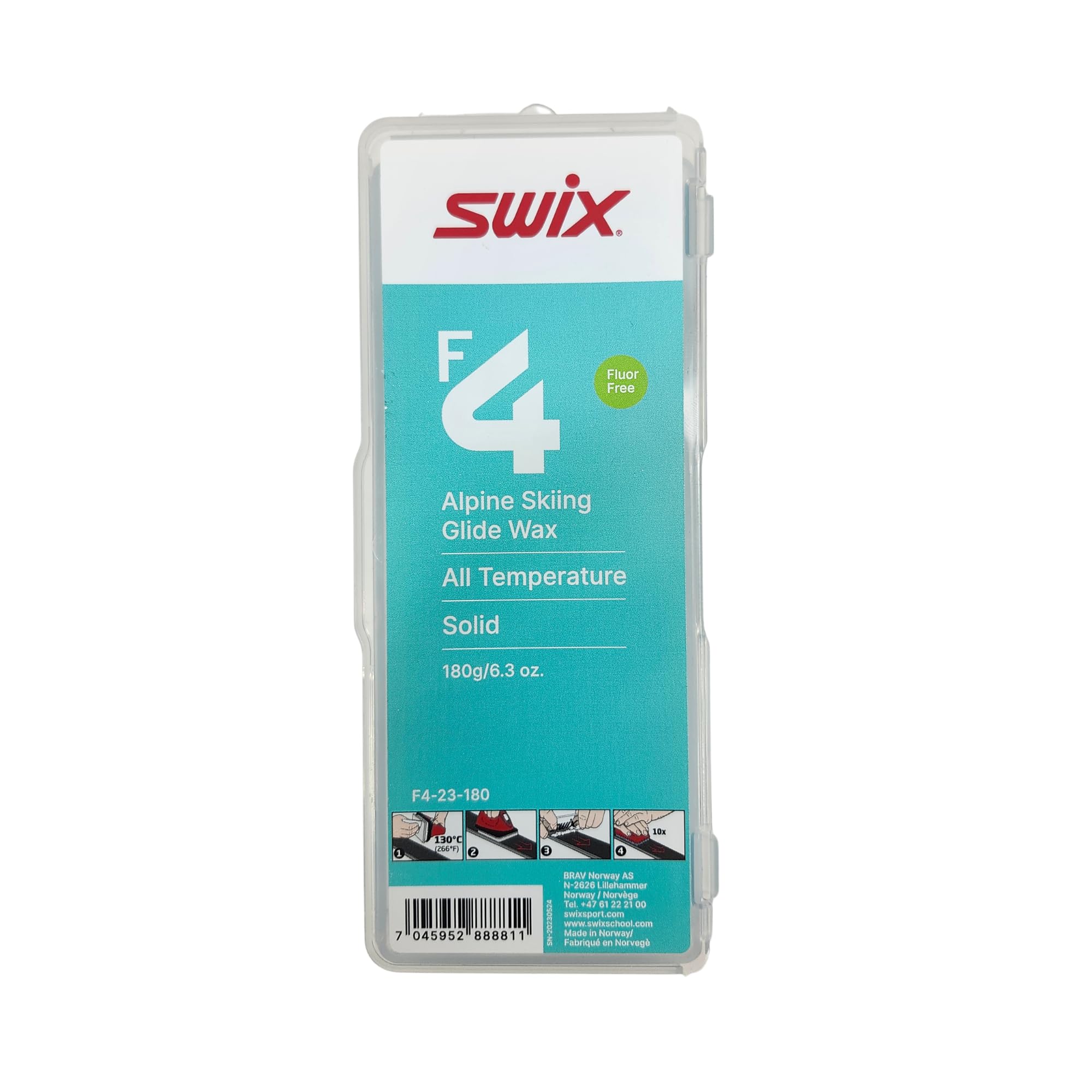 SWIX HF スキー用ワックス 4個セット Amazon.co.jp: Swix F4 オール温度 ユニバーサル ソリッド バー
