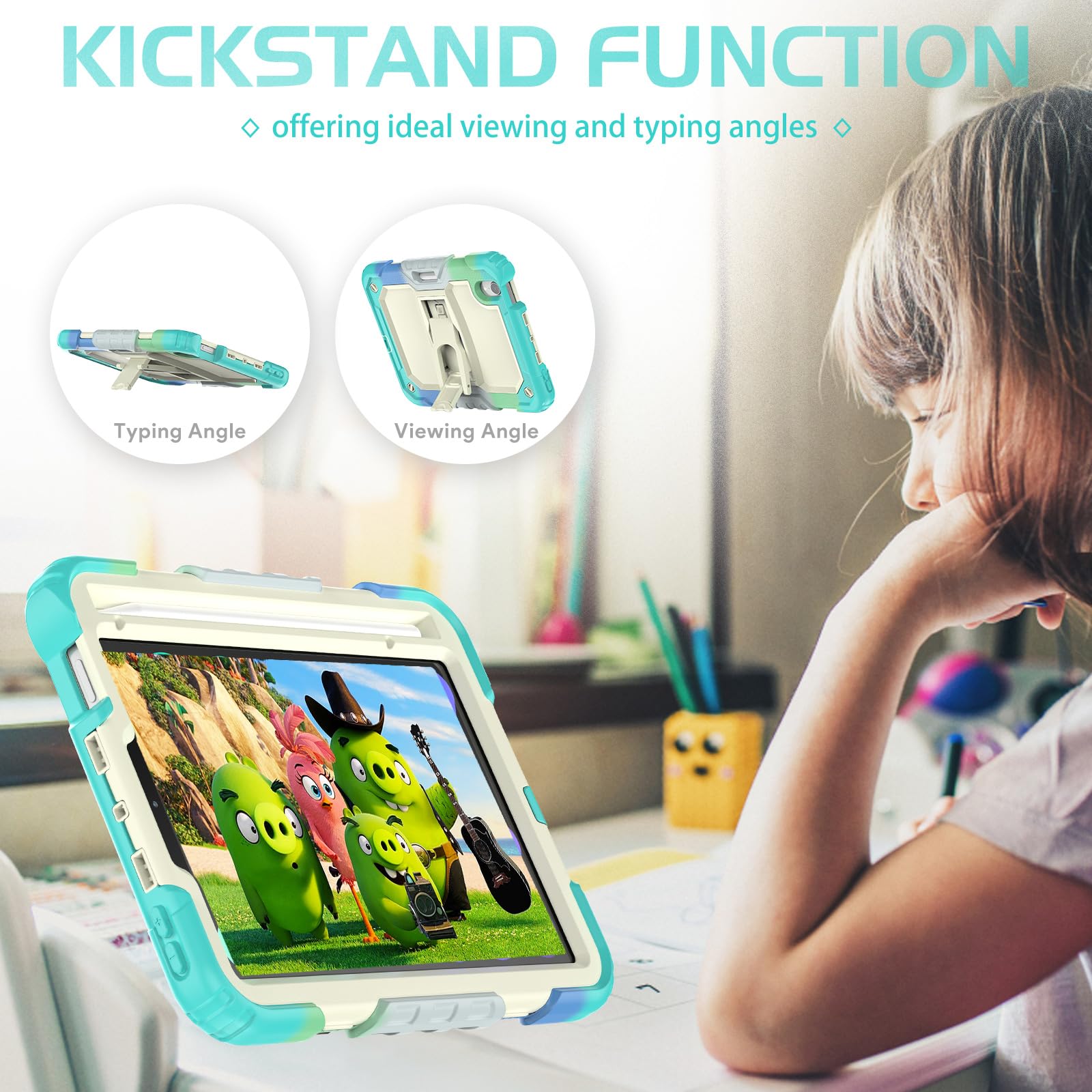 Custodia Per IPad Mini 6 E 7 Gen 8,3" 2021/2024 – Protezione Per Bambini Con Schermo Integrato