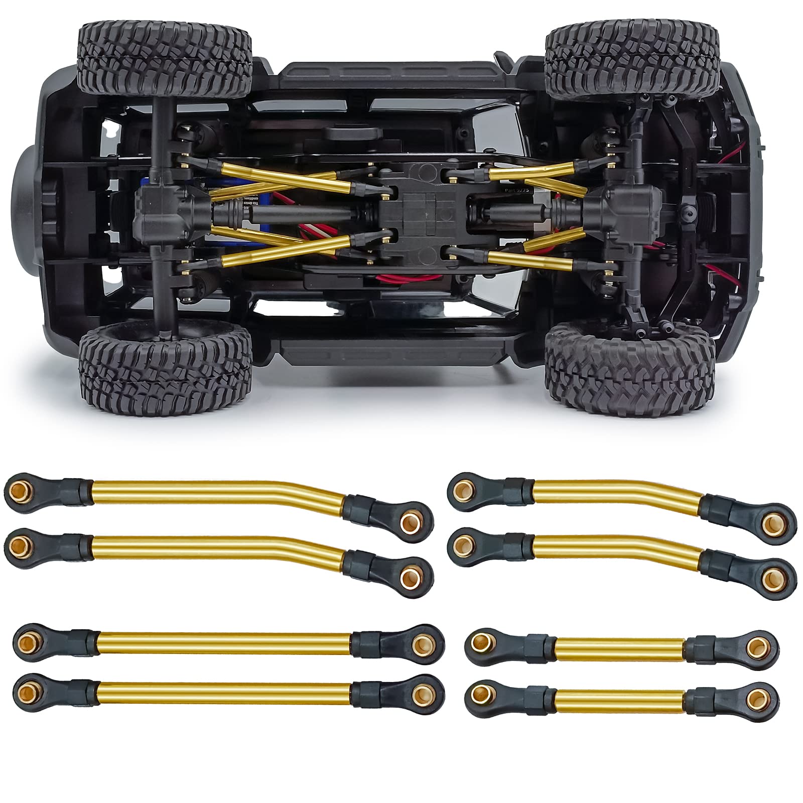 2 Alloggiamenti Portal Assali In Ottone Per RC 1/10 TRX4, TRX6 - Nuovo, Per Crawler E Truck