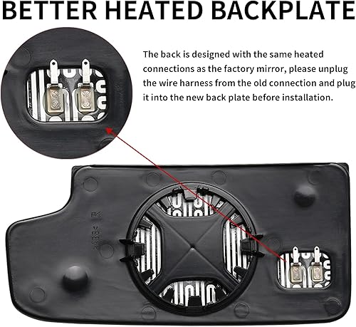 Miniatura 4 de Espejo lateral de pasajero de repuesto para Chevrolet Silverado 1500 GMC Sierra 1500 2014-2017 y Chevy Silverado 2500 3500 GMC Sierra 2500 3500