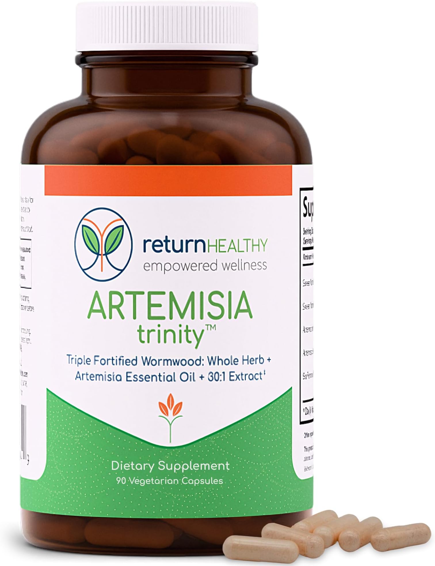 - Artemisia Trinity | Cleansing for Adults with Wormwood Herb & Artemisinin 30:1 Extract | Resistance & Digestive Support | Herbal Supplements | Pure, Plant-Based, 90 Caps