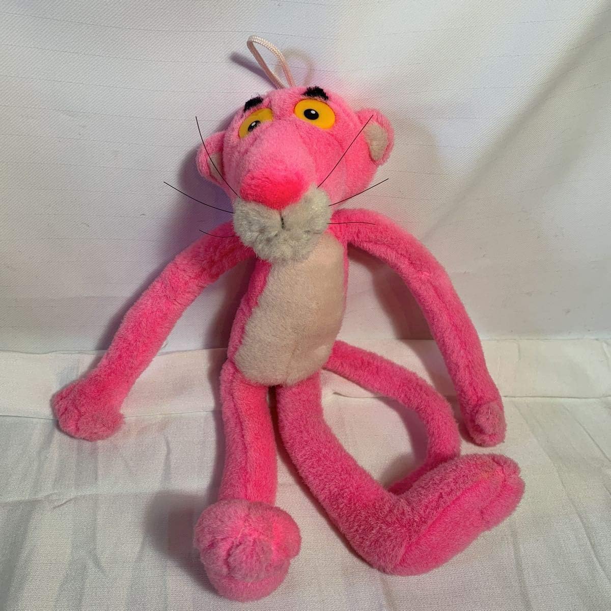 Amazon 1995年 当時物 ピンクパンサー ぬいぐるみ アメリカ映画 アメリカン雑貨 Pink Panther 人形 キャラクター 豹 レトロ 昔 古い 映画 アニメ ぬいぐるみ おもちゃ
