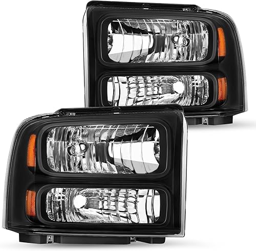 Miniatura 1 de JSBOYAT Conjunto de faros de repuesto para Ford F250 F350 F450 F550 Super Duty 00-04 Ford Excursion 99-04, lado del conductor y del pasajero
