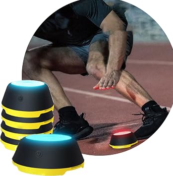 Reaction Training LED Light Pods for Speed, Agility, and Fitness - Perfect for Coaches and Athletes in Gyms and Sports Facilities