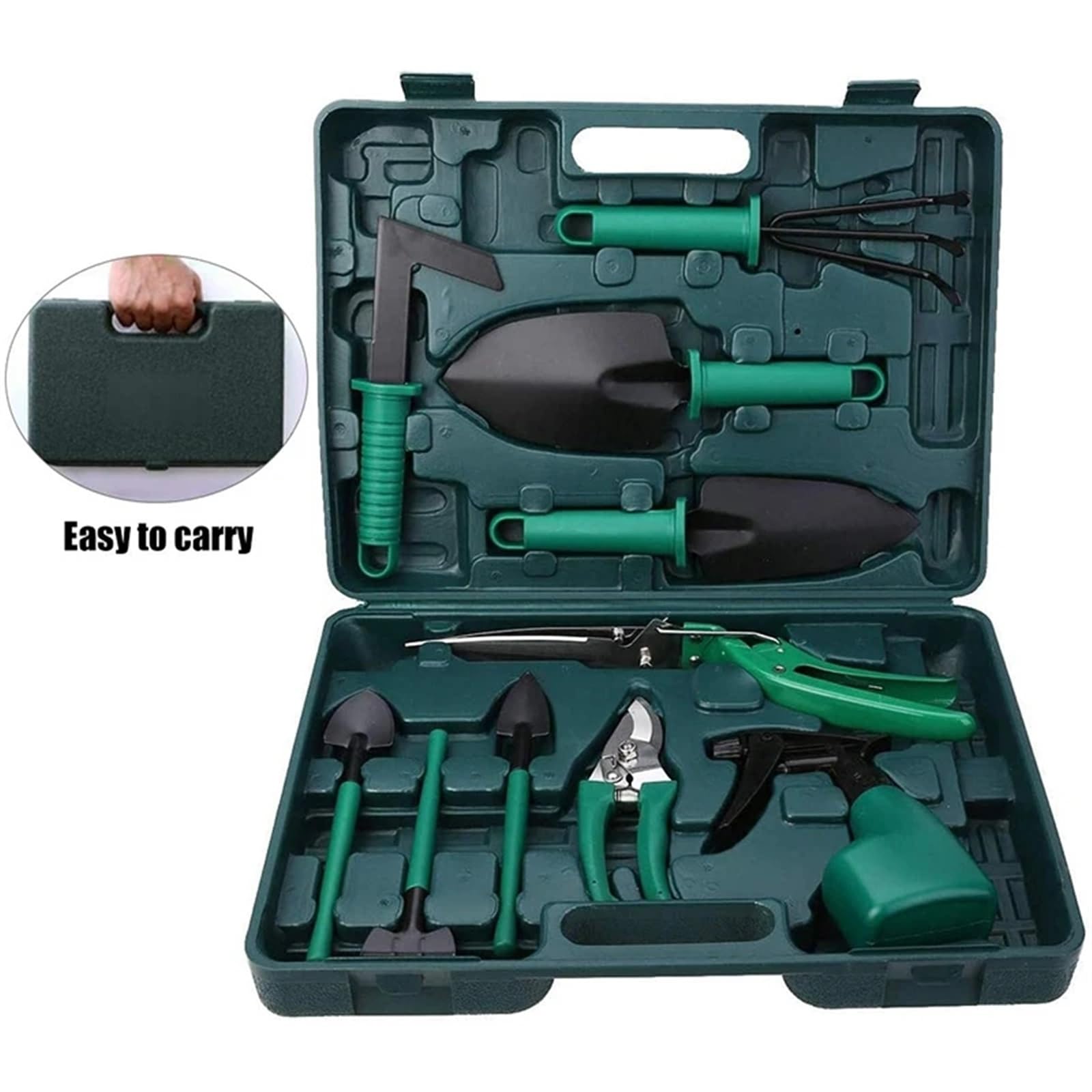 10 pièces/ensemble ensemble d'outils d'élagage de jardin professionnel sécateur d'arbres fruitiers râteau pelle cisaillement d'herbe bouteille de pulvérisation for la maison bricolage outils de jardin