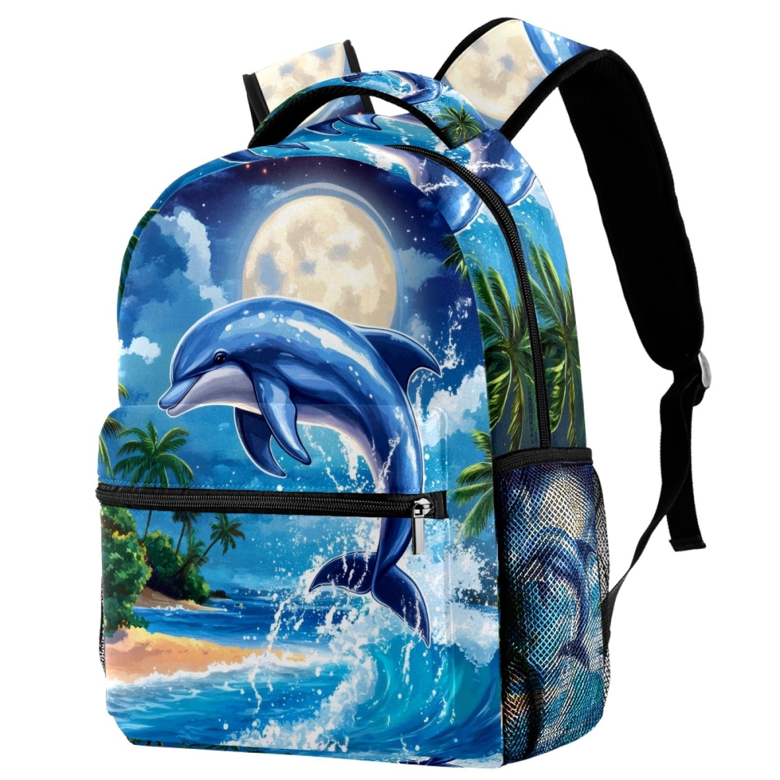Sac à dos de voyage Night Moon au design multicolore original - 7