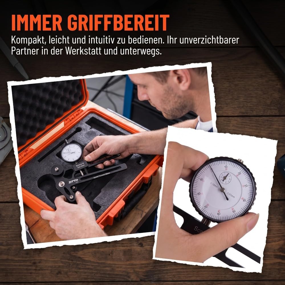 Speichentensiometer/Speichenspannungscomputer, Spoke Builder Tool für Laufradbau