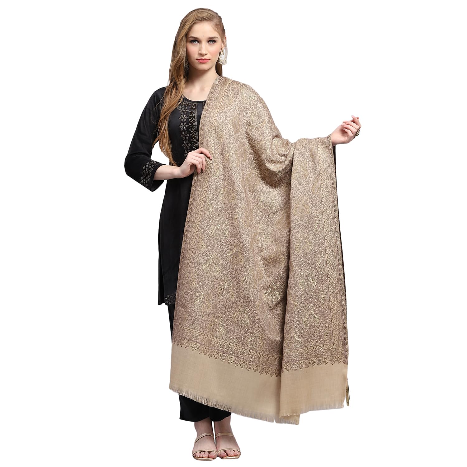 monte carlo Womens Self design Shawl (224SHW6913)-picture-48