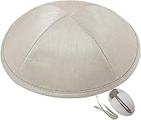 Vista 32 de Zion Judaica Deluxe Raw Silk Kippot Paquetes a granel o kipá individual incluye clips gratis