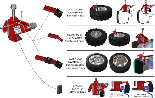 Miniatura 6 de desmontador de neumáticos de auto, motocicleta, vehículo todo terreno, XB-450