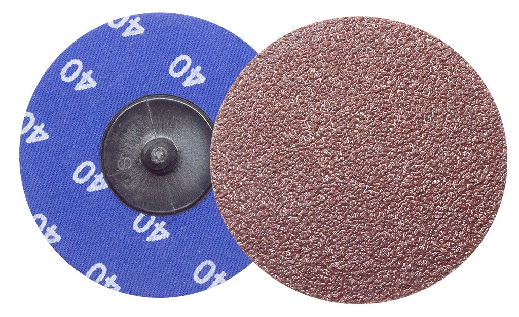 Benchmark Abrasives 3 Inch Sanding Discs Quick Change Aluminum Oxide - Sanding Discs, Drill & Die Grinder Sanding Disc - Deburring Polishing Rust Remover for Metal Paint Stripper (25 Pack), 120 Grit