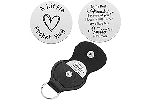 bff Birthday Gifts for Women, Pocket Hug Token Keychain