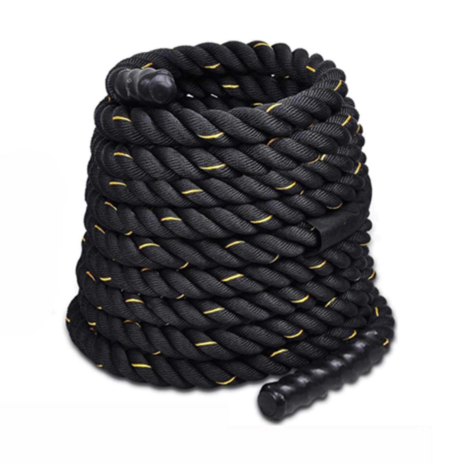 Battle Rope Hua Outdoor Sports Battle Seil 9m 12m 15m, Fitnessseil, Wurfseil, Kernfestigkeit Trainingseil Für Männer Und Frauen, Aerobische Übung, 38mm Durchmesser (Size : 38mm*15m)