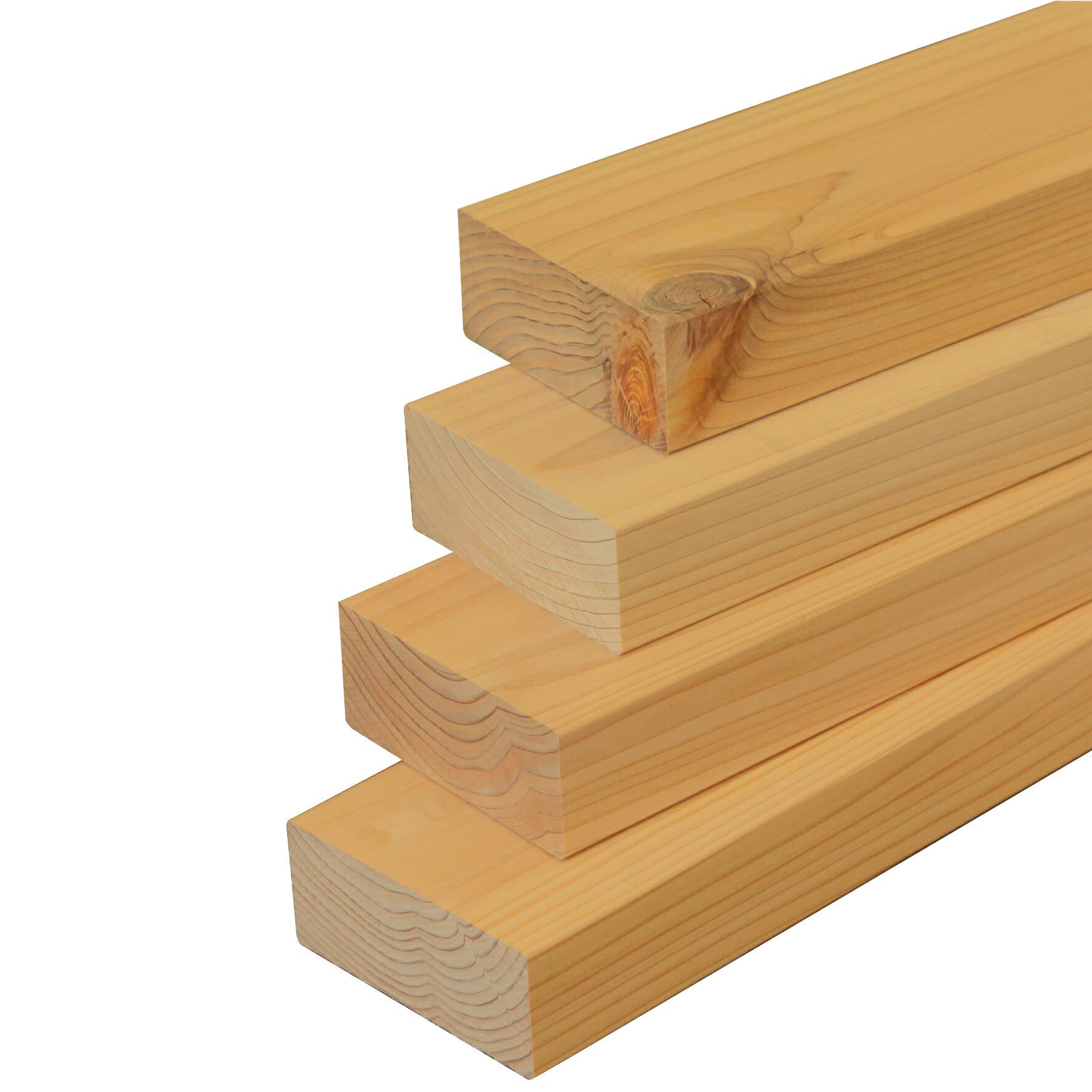 Amazon | WOODPRO 【2×4材/ツーバイフォー材】国産杉 4本セット 厚