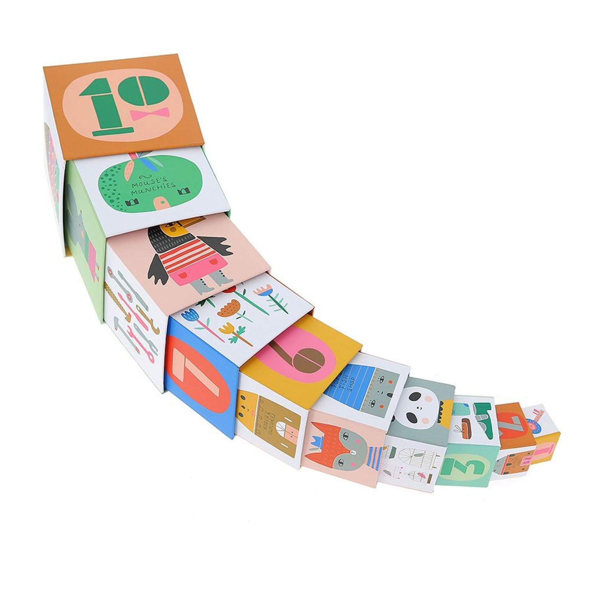 Vilac, Stacking Tower by Suzy Ultman, Montessori Toys, Educational Toddler Toys, Kid's Montessori, Motor Skills Development - Image 4