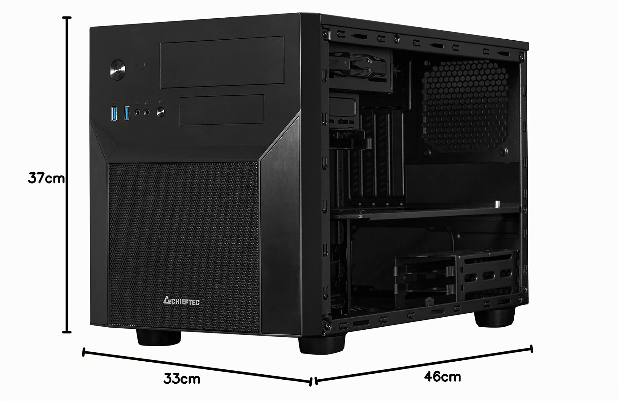 Chieftec CI-02B-Op Computer Case Cubo Nero (chieftec Mesh Series CI-02B-Op - Cube)