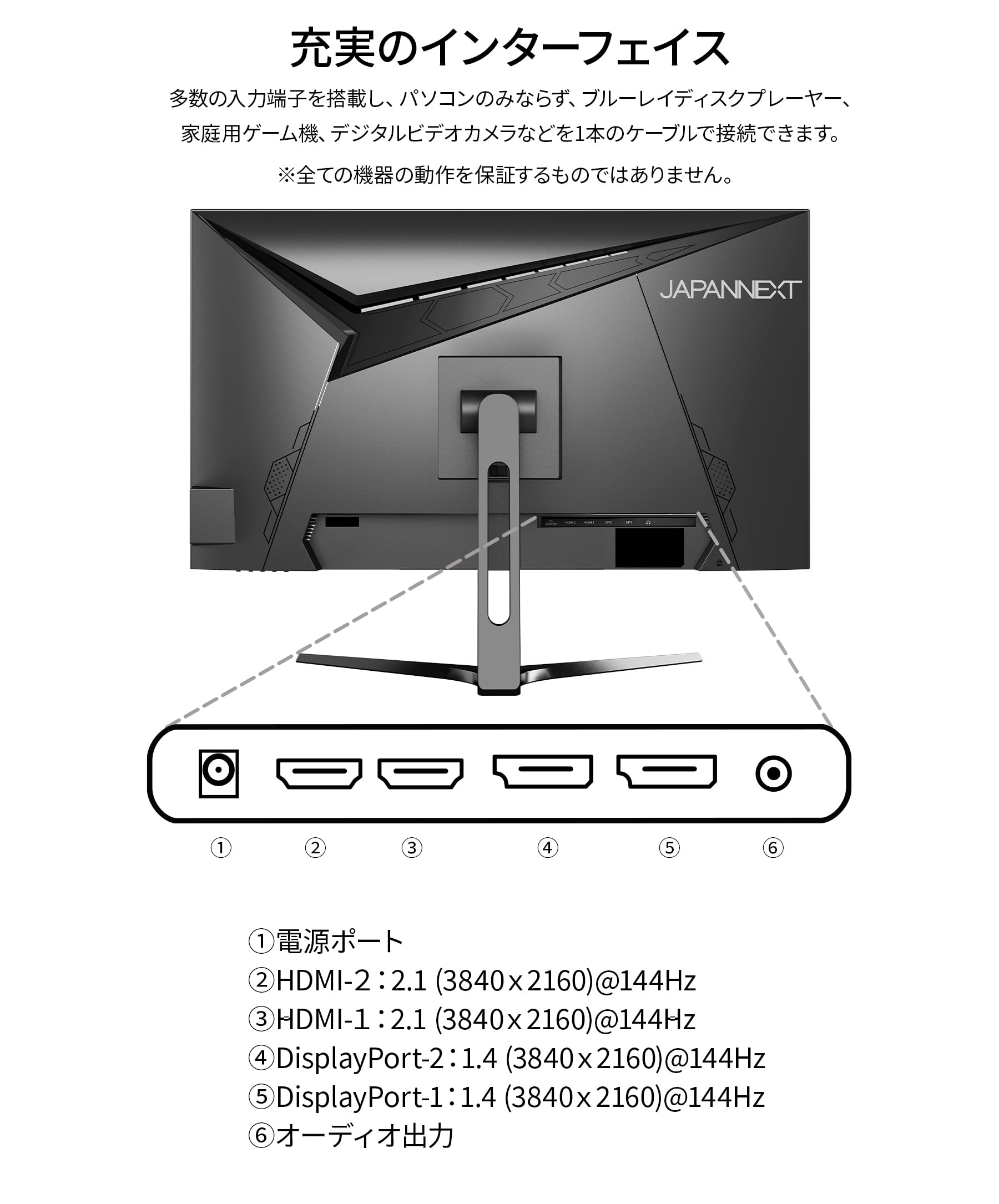 Amazon.co.jp: JAPANNEXT 28インチ IPSパネル搭載 144Hz/1ms(MPRT)対応