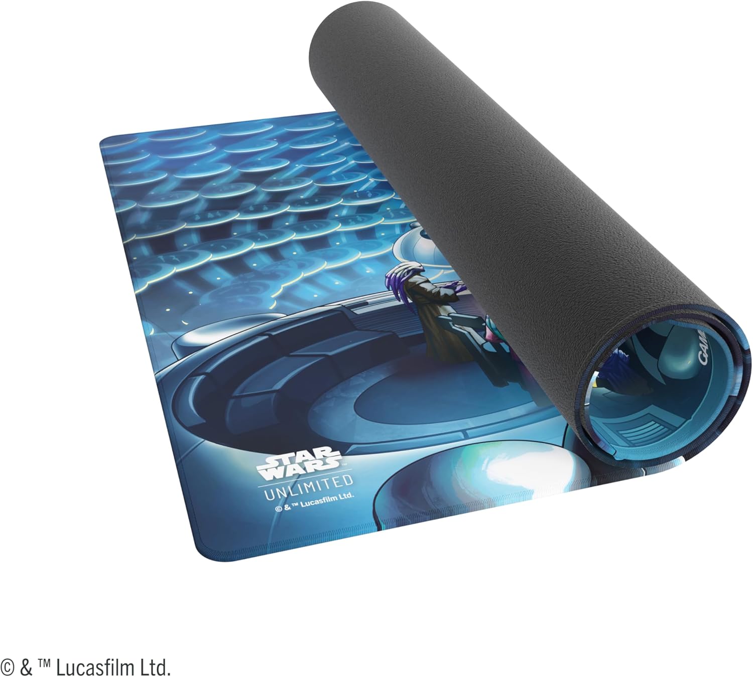 Asmodee Star Wars: Unlimited Galactic Senate Game MAT - Officially Licensed, Full-Color Printed, Playmat, Slip-Resistant 24" by 14" Rubber Mat, Compatible with TCGs & LCGs