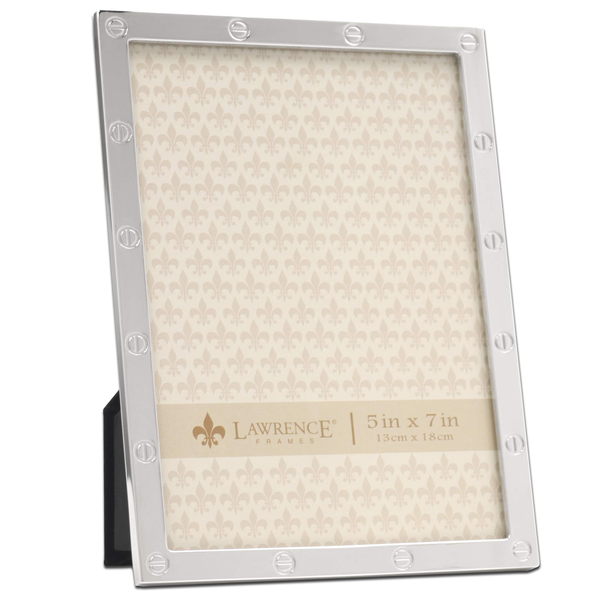 Lawrence Picture Frame, Metal, Silver, 5x7