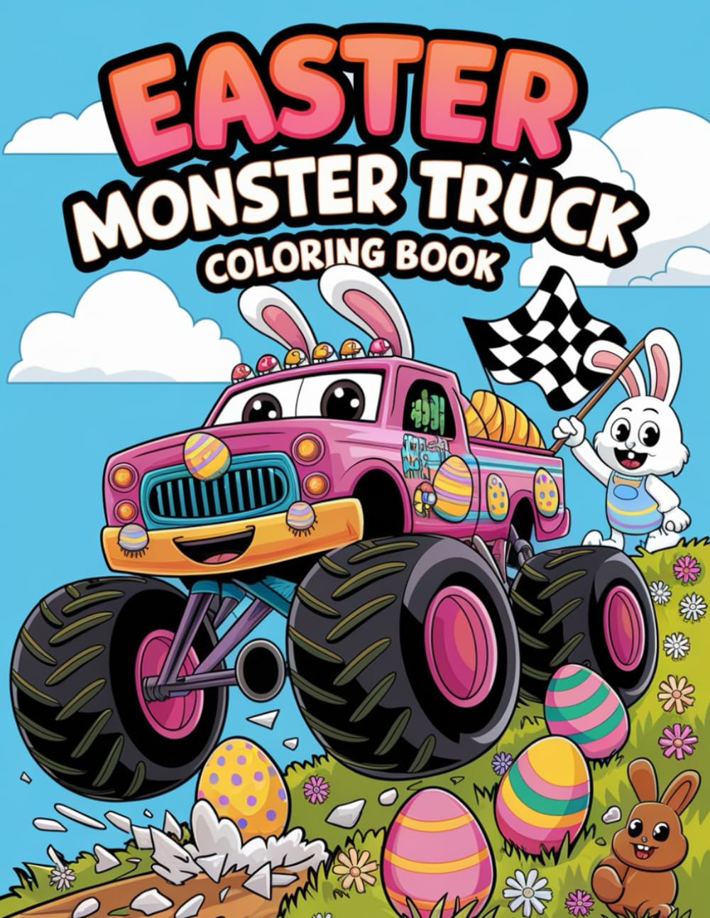 Easter Monster Truck Coloring Book: Easter-Themed Monster Truck Coloring Fun for Boys and Girls Who Love Big Wheels