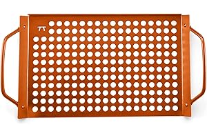 Outset Copper Non-Stick Tray, 7x11 Grill Grid