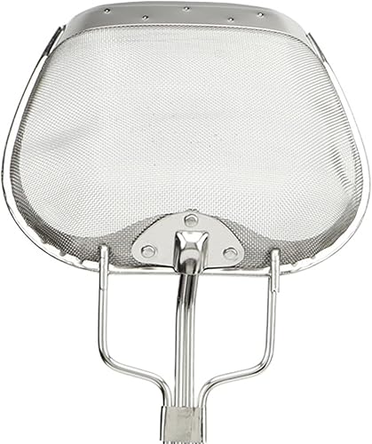 Miniatura 9 de Colador de aceite de malla fina, cucharón de colador de acero inoxidable 304, cuchara de colador de alta practicidad, colador con asa, cuchara
