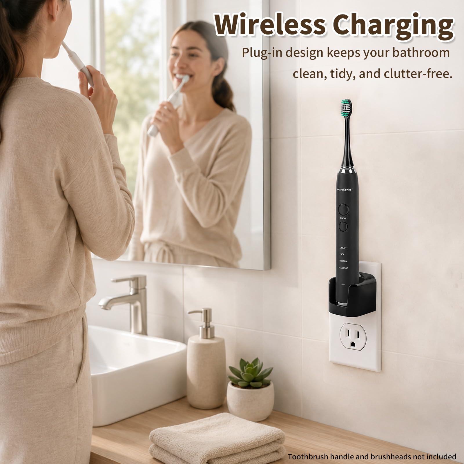 Cargador de pared compatible con cepillo de dientes eléctrico AquaSoni
