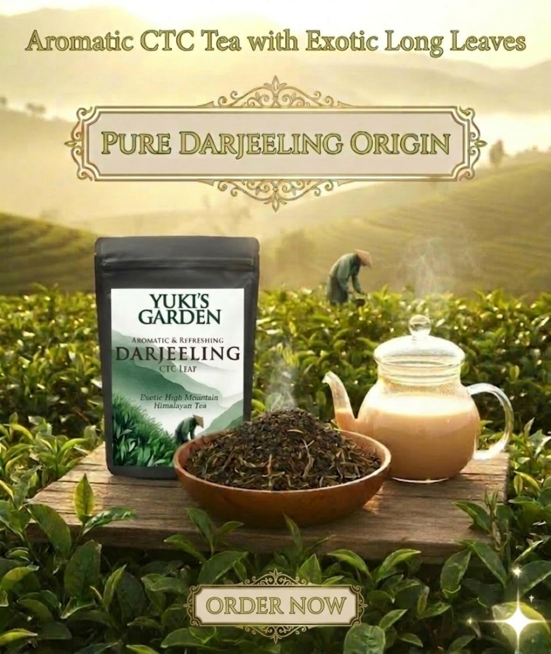 YUKI'S GARDEN Darjeeling Tea 100g CTC Leaf : Amazon.in: Grocery