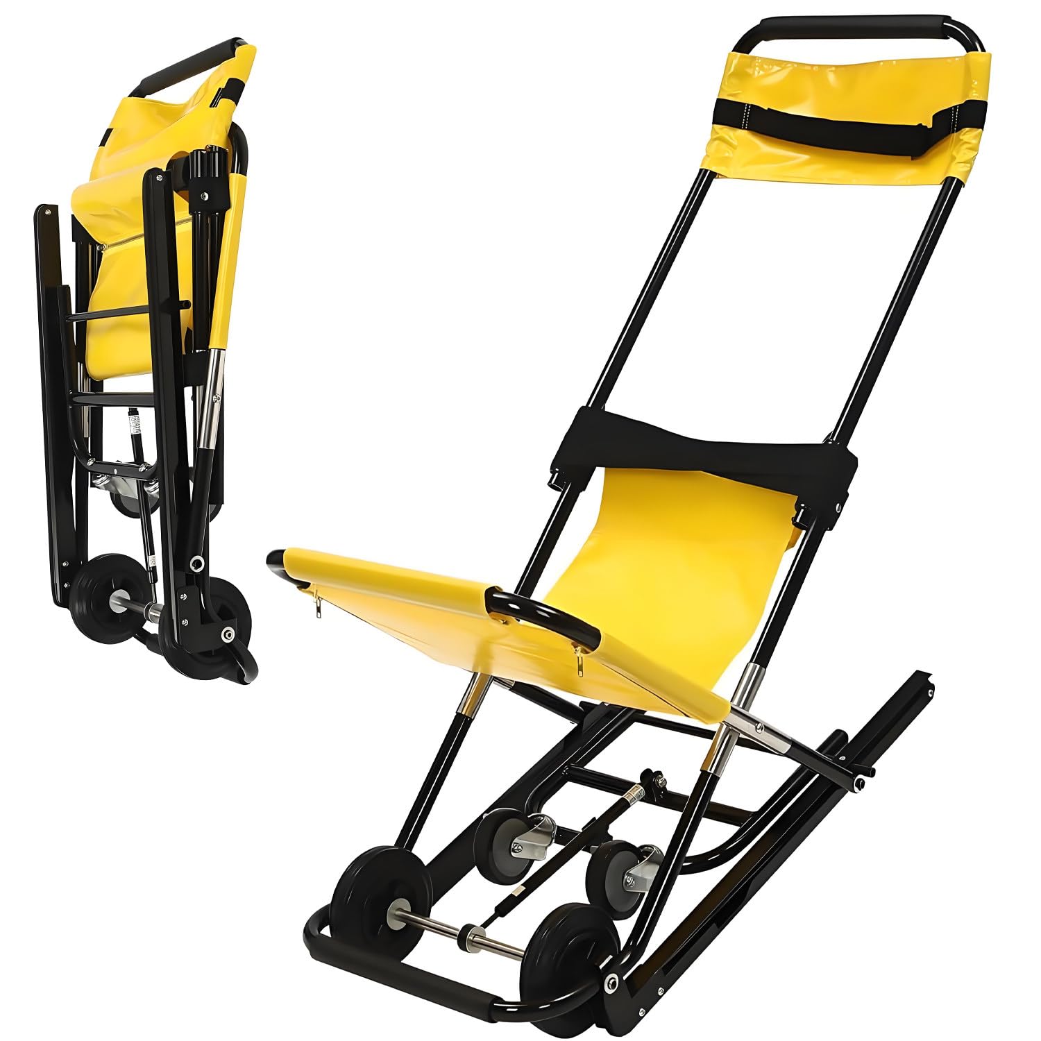 Silla de escalera portátil manual y plegable para ancianos con capacidad de hasta 350 libras