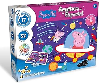 Science4you -Peppa Peppa Pig Space Adventure Game with 17 Activities, Multicoloured, Medium (80002981)
