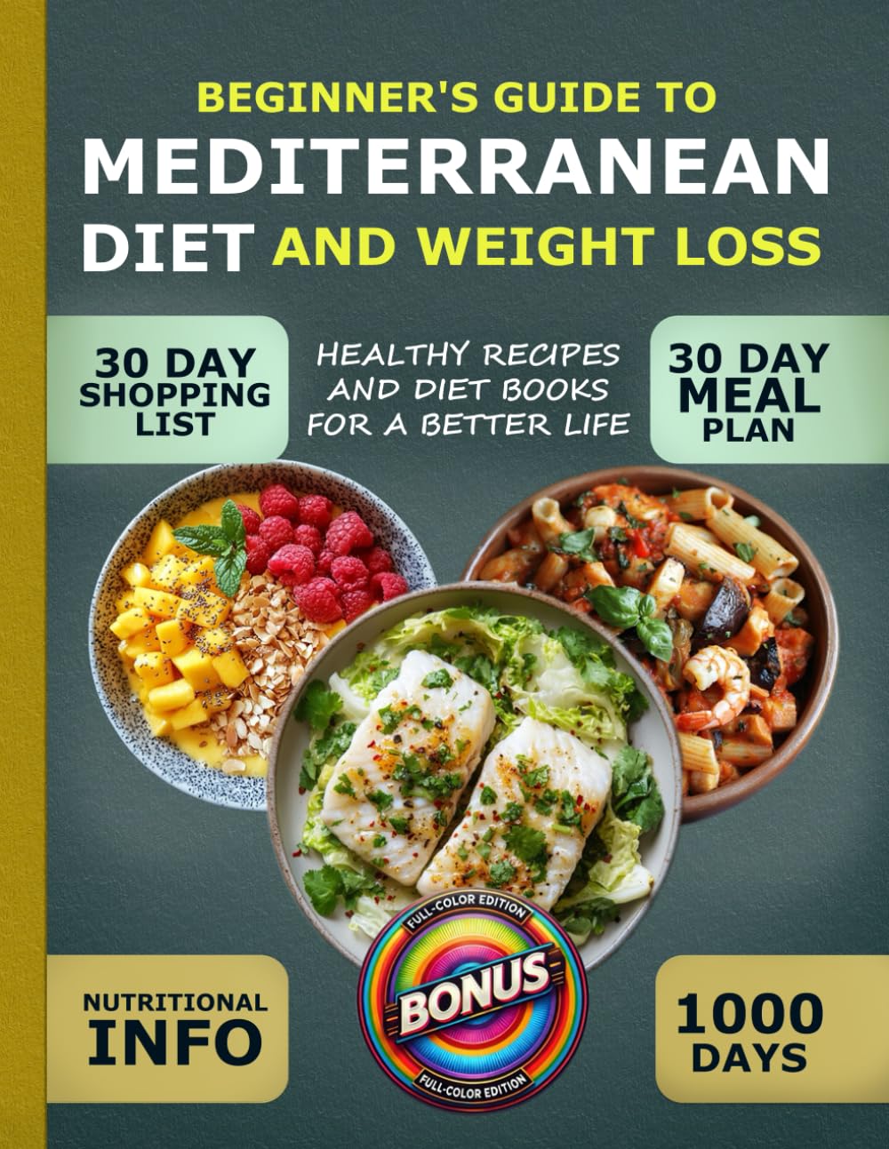 BEGINNER'S GUIDE TO MEDITERRANEAN DIET AND WEIGHT LOSS: HEALTHY RECIPES AND DIET BOOKS FOR A BETTER LIFE CARTER HALE