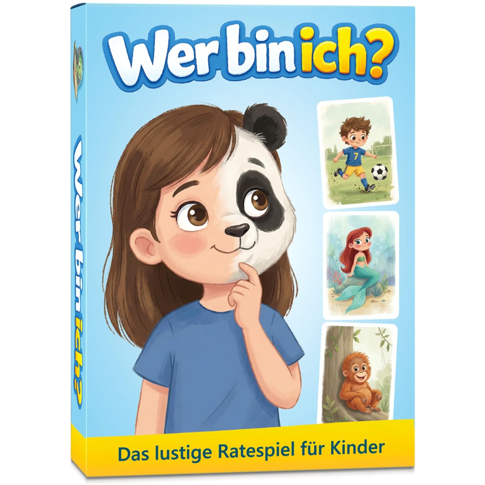 GLÜCKSWOLKE - Wer Bin ich? Spiel für Kinder I Lustiges Ratespiel für zuhause & unterwegs I Spiele ab 5, 6, 7, 8, 9 Jahre I Spielzeug, Kinderspiele, Reisespiele I Geschenk für Mädchen & Jungen