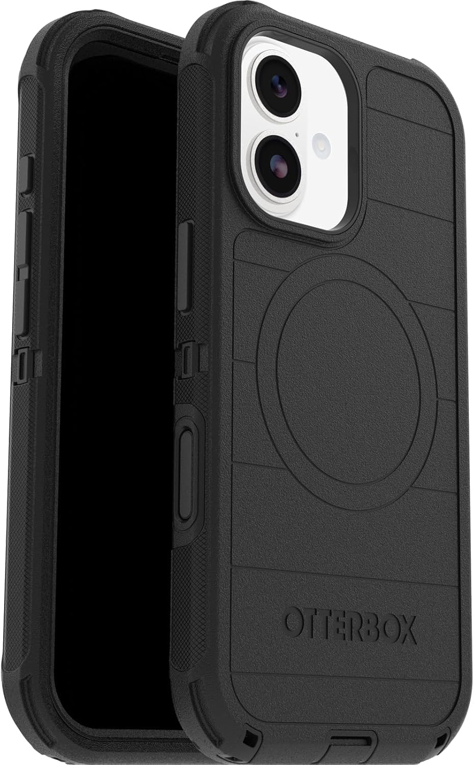 OtterBox Defender Series Pro MagSafe funda para iPhone 17, Testada 7x con estándares Militares anticaídas, Negro + OtterBox Glass Protector de Pantalla de Cristal Templado para iPhone 17