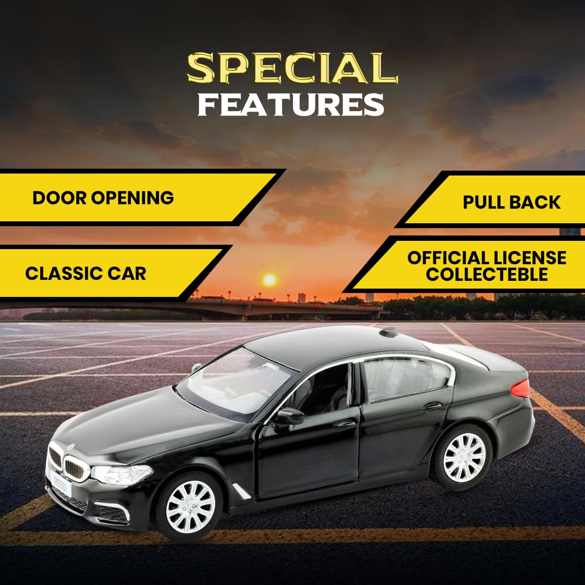 Rmz City 5 Inch Die Cast BMW M550i Toy Car 1:39 Scale Model | Licensed