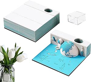 Zankie 3d Memo Pad Calendar 2024-3D Castle Calendar Notepad Creative ...