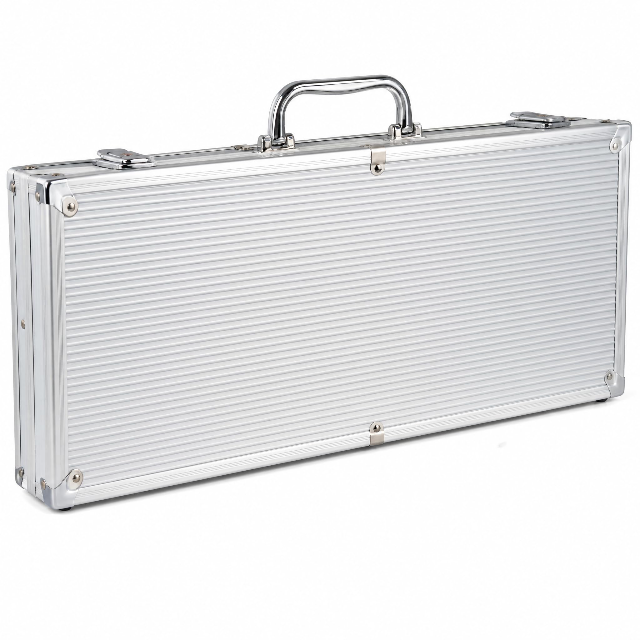 HEITOK Mallette Vide 1000 Jetons avec Boutons Dealer Blind | Mallette vide pour 1000 jetons standard, avec boutons dealer, small blind et big blind. Jetons non inclus.
