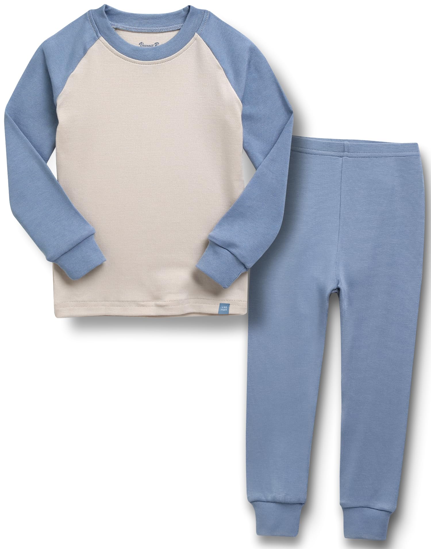 VAENAIT 6M-12Y Toddler Toddler Kids Toddler Girls Boys Soft Comfy Modal Tencel Solid Raglan Sleepwear Pajamas Pjs 2pcs Set