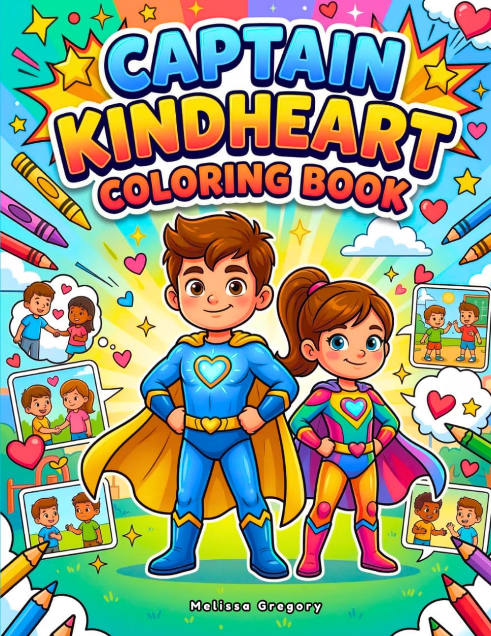 Captain Kindheart Coloring Book: Empowering Boys and Girls Ages 6–10 Through Social Emotional Learning, Kindness, and Anti-Bullying Activities