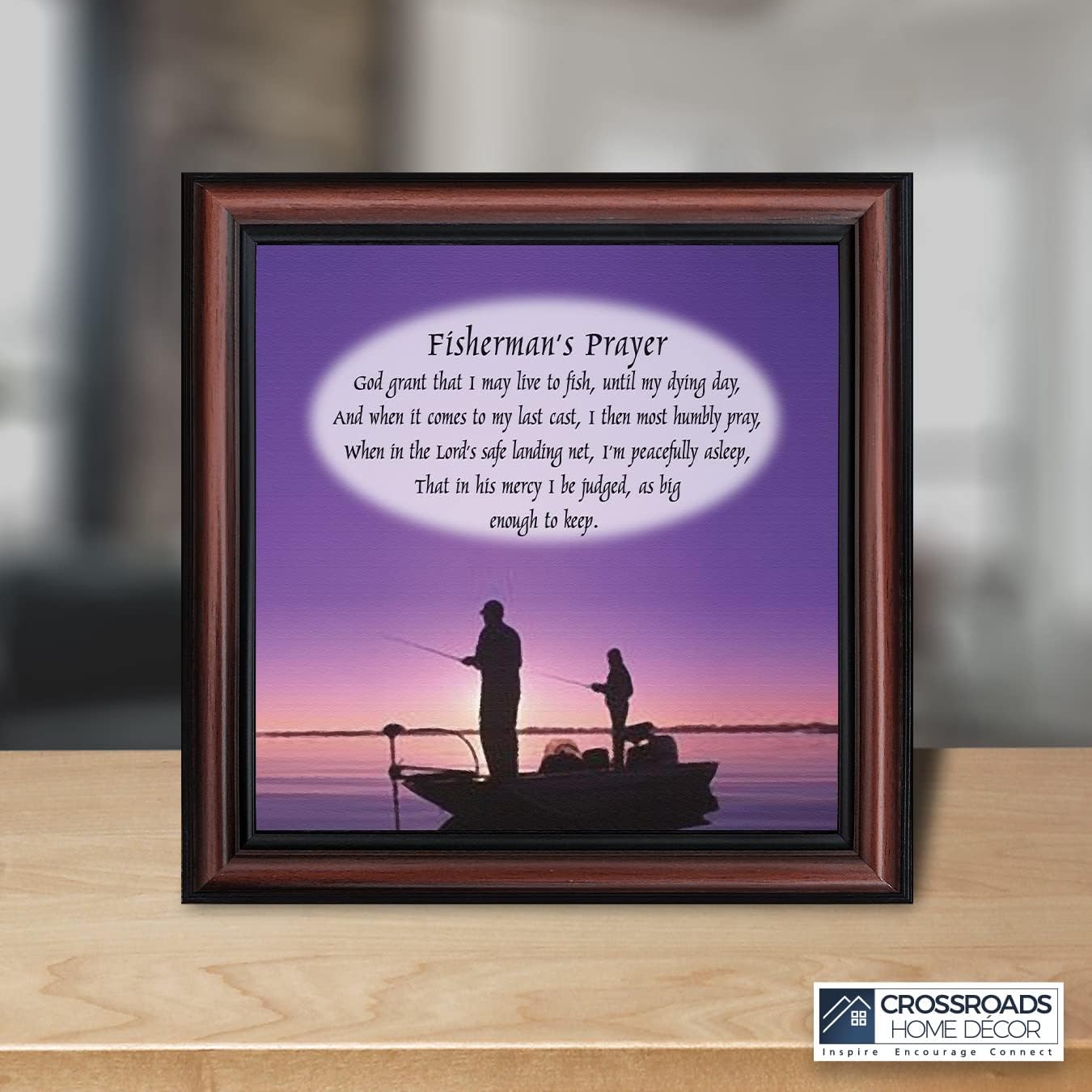 Fisherman’s Prayer, Fishermen's Gifts for the One You Love, Fishing Décor Picture Frame, 8501W