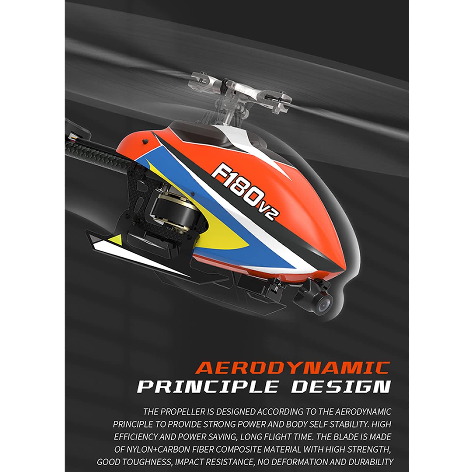 Helikopter RC dla dorosłych Podwójne silniki bezszczotkowe 6-kanałowy helikopter RC z napędem bezpośrednim z kamerą Na zewnątrz, zdalnie sterowany samolot 3D Prezenty Nowo ulepszon