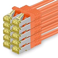 1aTTack.de Cavo di rete Ethernet Lan Cat.7 SFTP spina RJ45 Cat6a doppia schermatura