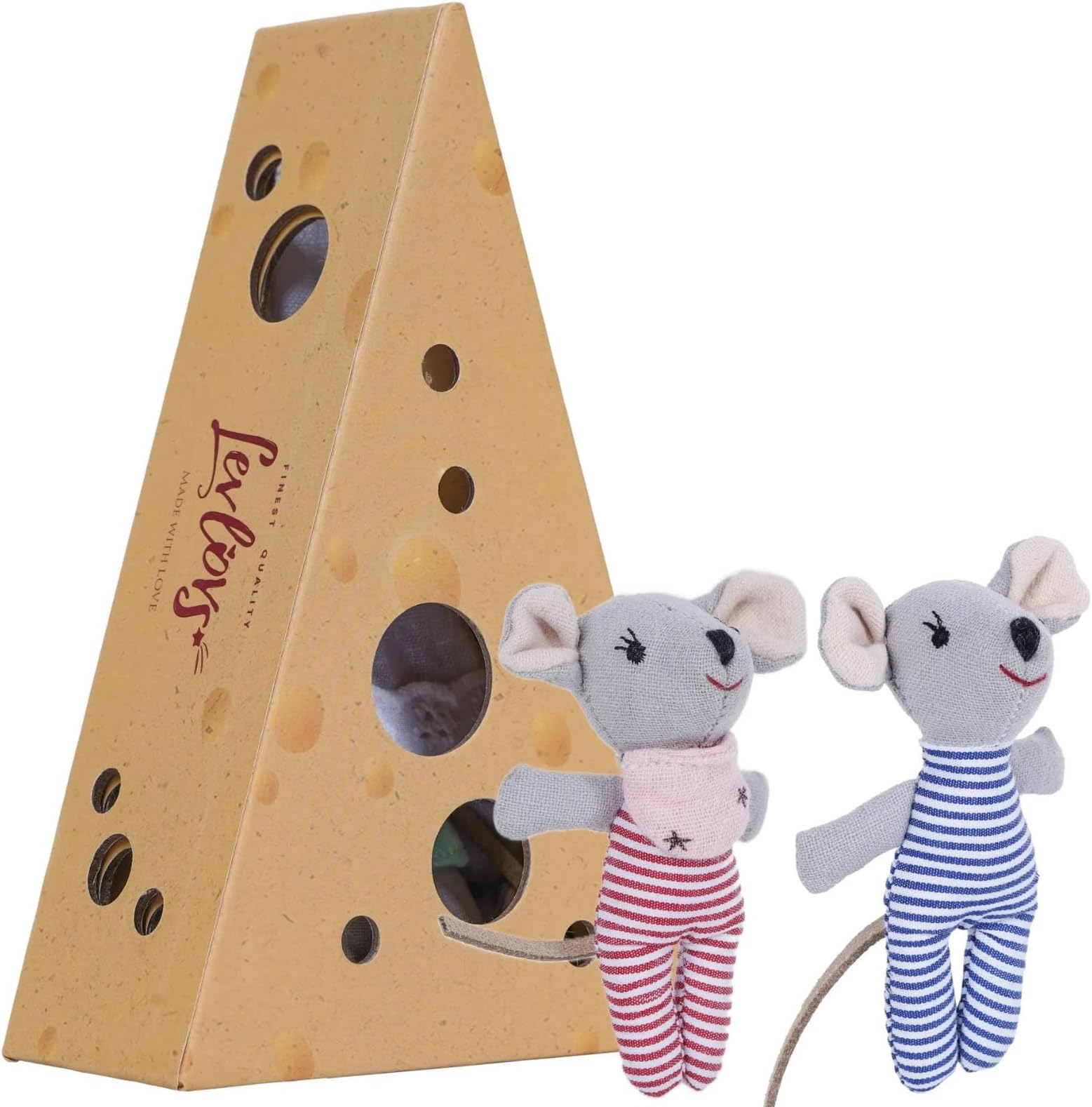 Mouse in a Matchbox Danish Design Toy Baby Registry Gift (Twins Baby Mice)