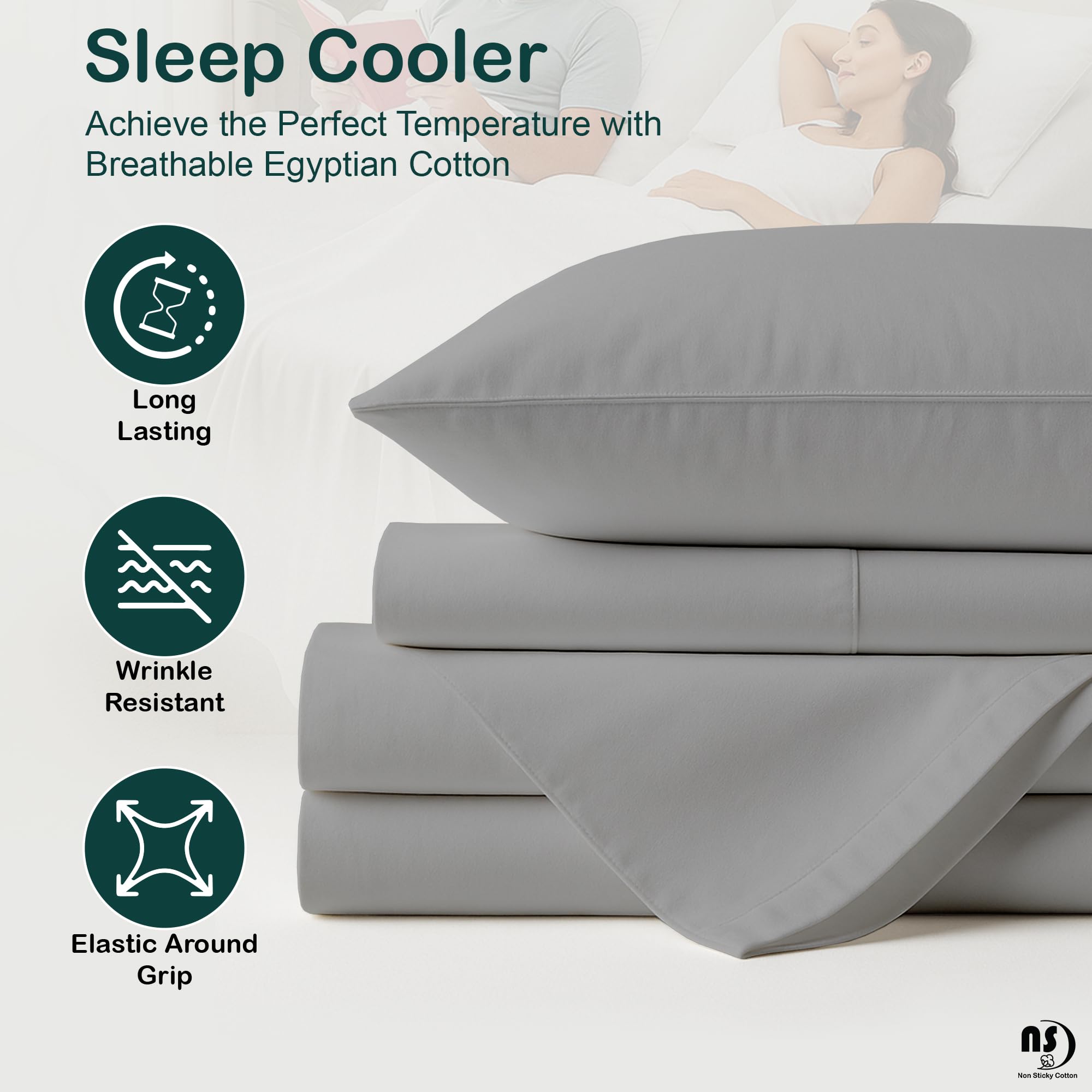 Top Split King Sheets Sets for Adjustable beds, Sheets for Sleep Number Bed Split King deep Pocket, 32