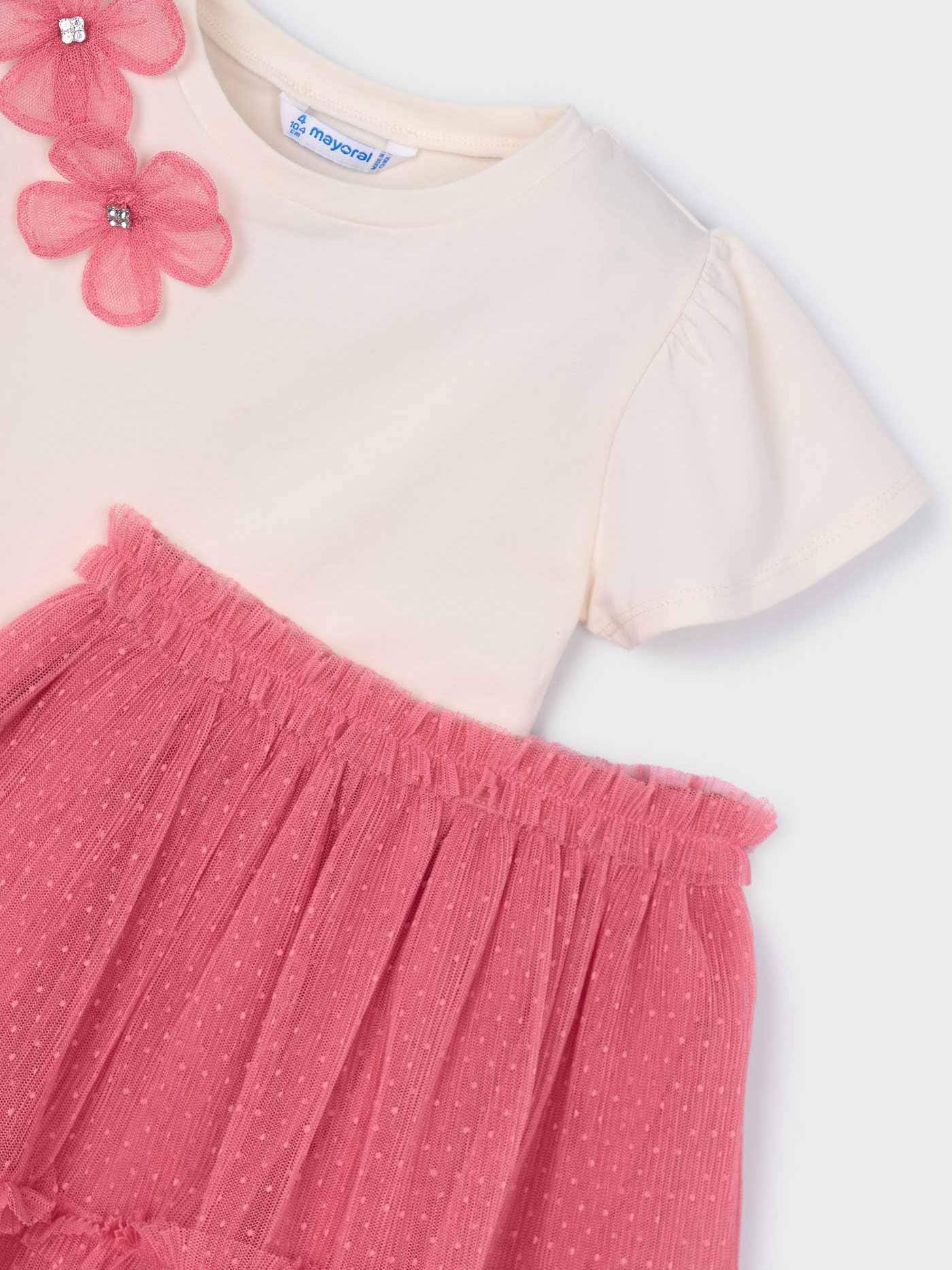 Mayoral Compl.Gonna Tulle per Bambine e Ragazze Camelia