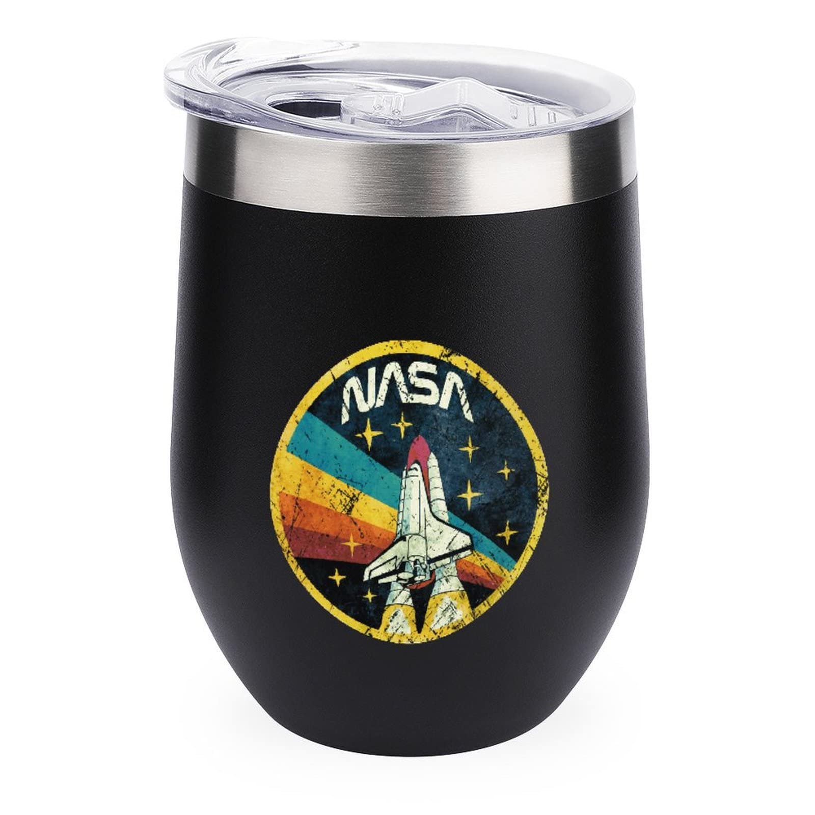 12 OZ Creativity 304 Stainless Steel Vacuum Flask Thermos Insulated Cup Design Funny NASA Fantasy Astronaut Icon for Boys Girls Friend Lover for Valentine's Day Gift Present