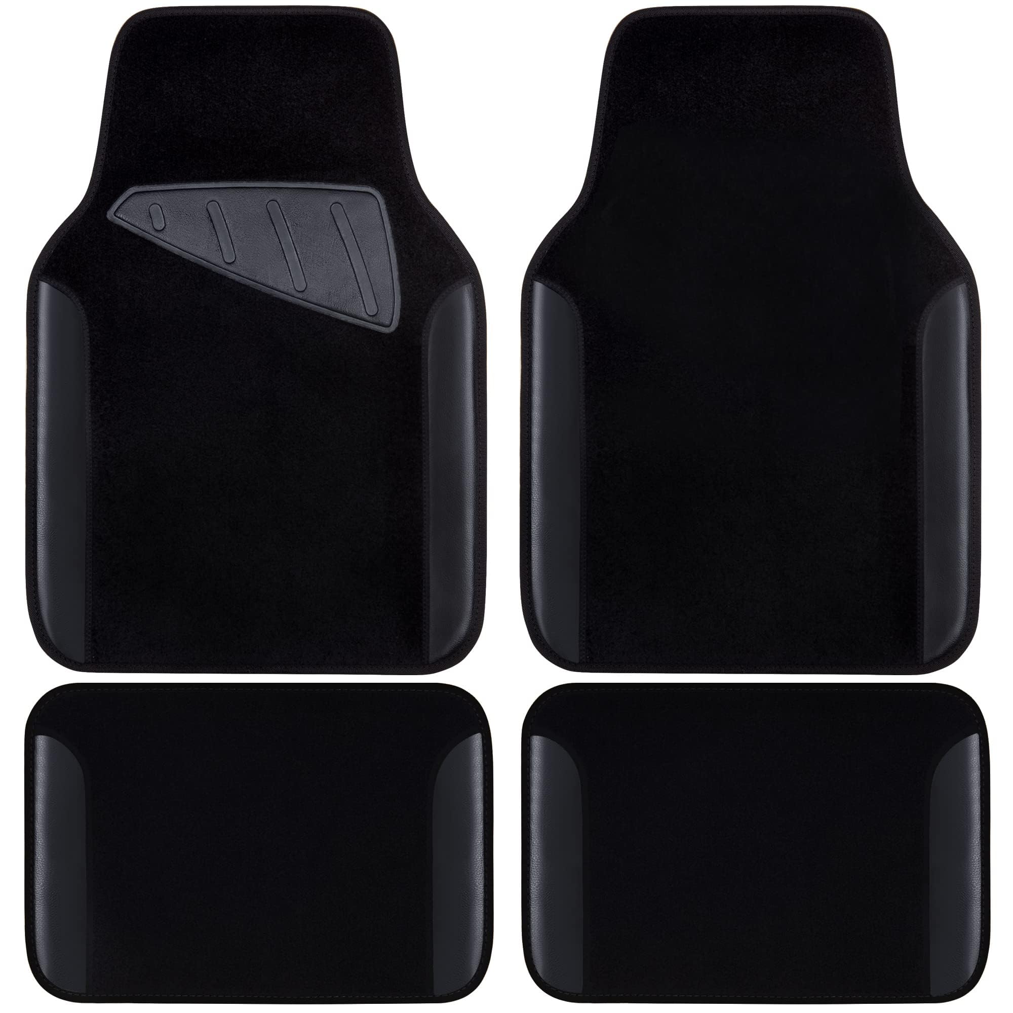 QIZUN 4 Piece Split Car Floor Mats for Renault Mégane 4 (IV) B9A I 2016-2024, Car Mats,durable Heavy-duty Weatherproof Non-slip Elegant Anti-slip Backing,Black