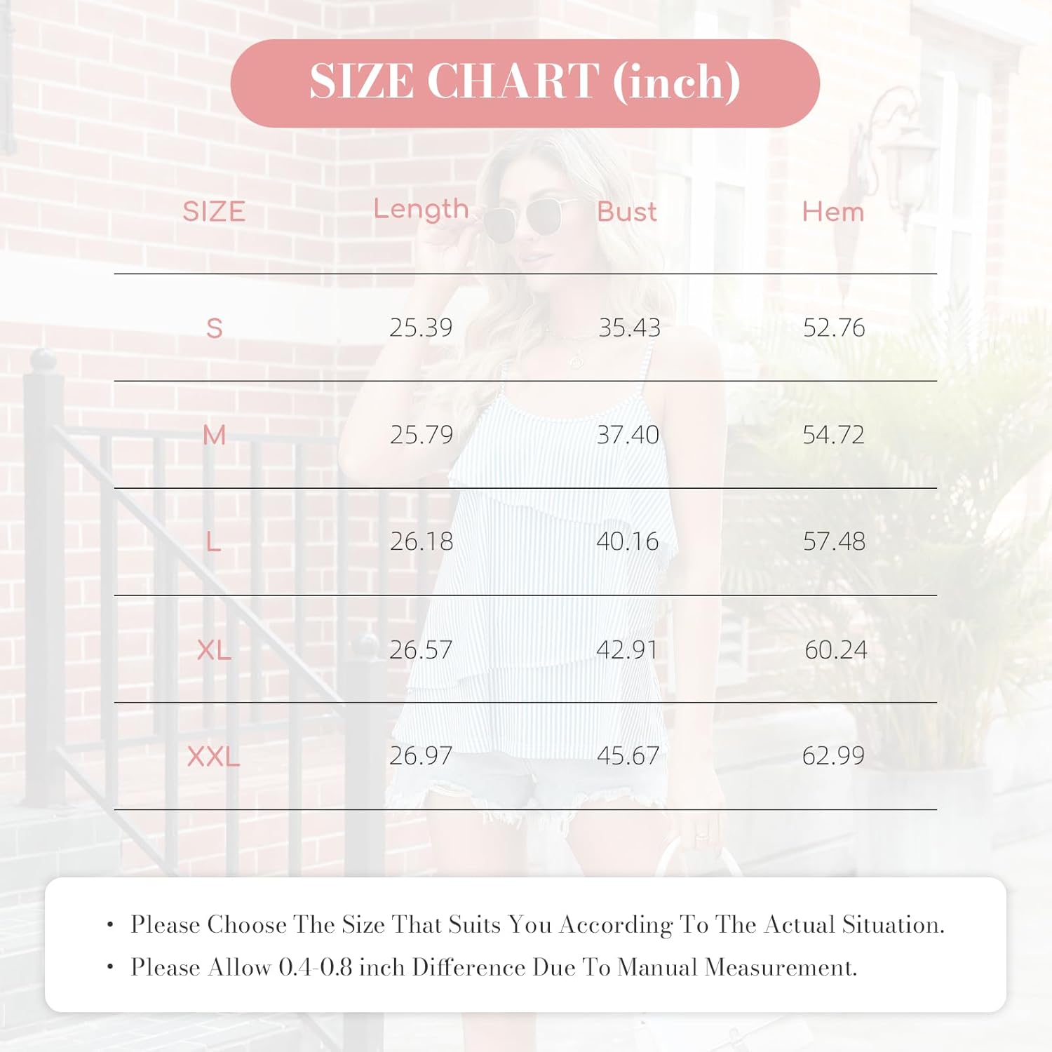 Womens Tank Tops Striped Camisole Ruffle Trendy Summer Off Shoulder Cami Tops 2025 Fashion Beach Vacation Clothes - Image 7