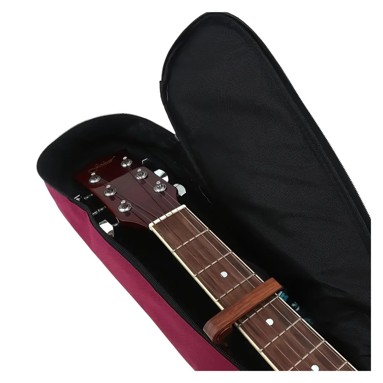 Funda para Guitarra Funda Acolchada de 5,5 mm for Guitarras de 40/41 Pulgadas, Correas de Hombro Ajustables y Accesorios.(Orange)