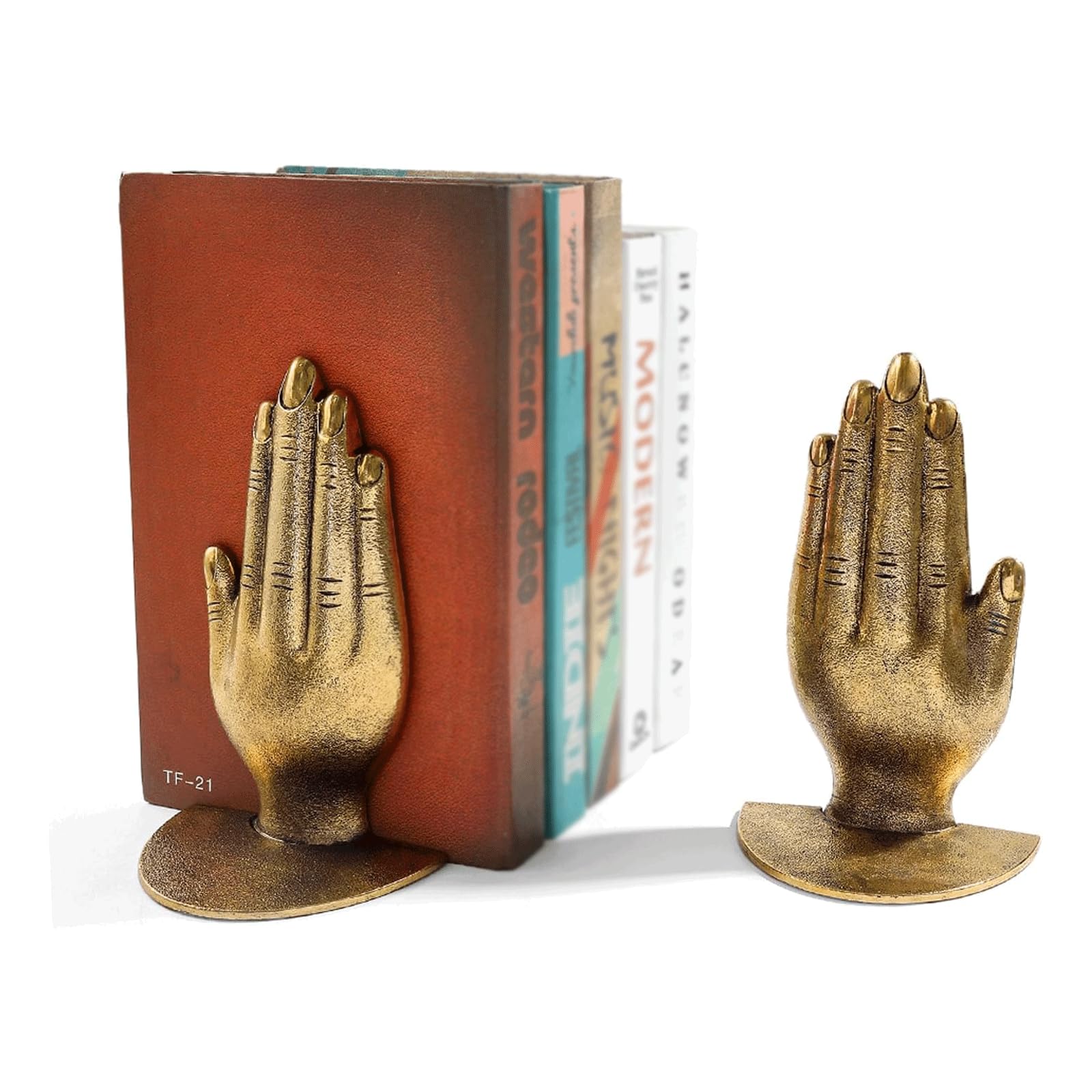 EYPKPL Sujeta Libros Tapones para Libros, Arte Decorativo, sujetalibros Decorativos, Extremos Dorados únicos para Libros, sujetalibros Decorativos para el hogar, Oficina, escuelas práctico