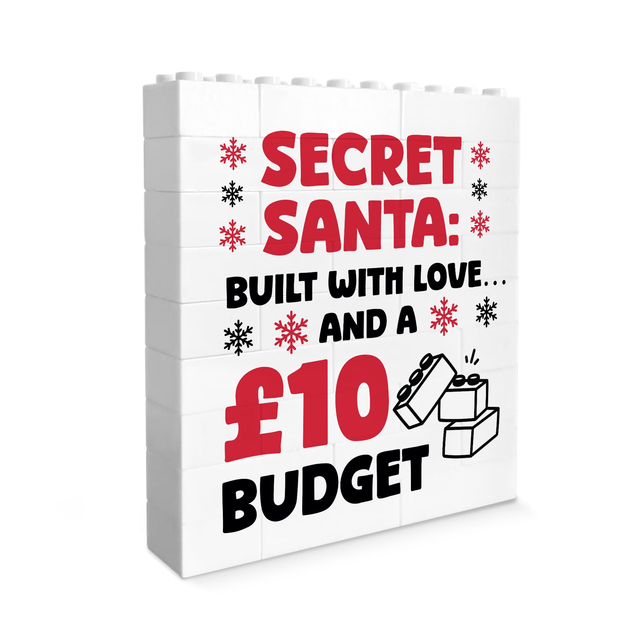Red Ocean Funny Secret Santa, Building Blocks, Puzzle, For Him, For Her, Colleague, Christmas Co Worker, Funny Christmas